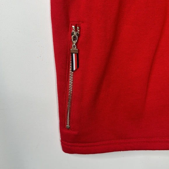 Tommy Hilfiger Chevron Striped Jacket Blazer Womens Size L Red Navy White - Picture 6 of 7